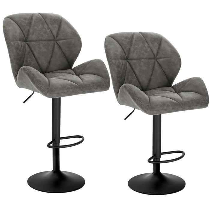 Set of 2 Height Adjustable Bar Stool High Chair for Bar