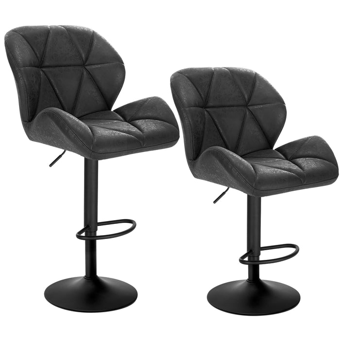 Set of 2 Height Adjustable Bar Stool High Chair for Bar