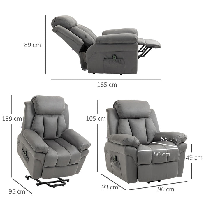 Electric Relaxation Chair Reclining Lift Chair with Adjustable Footrest