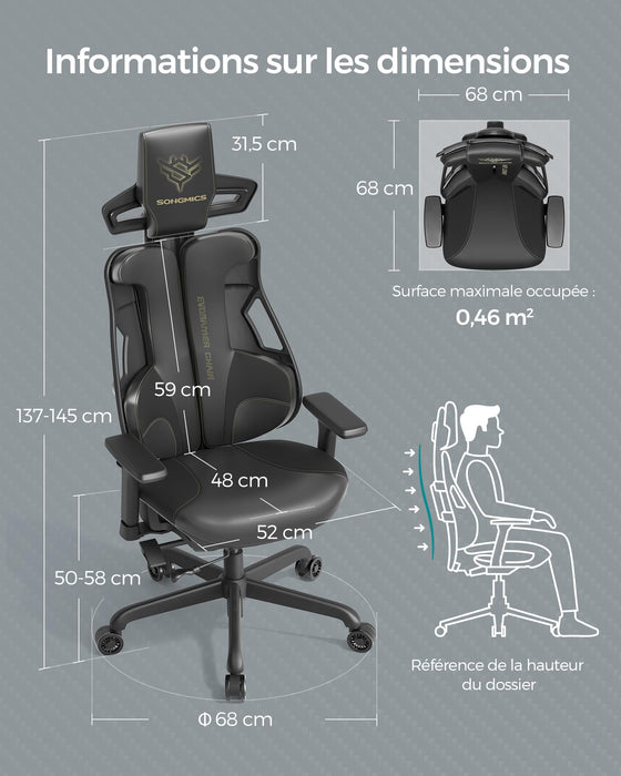 Gaming Chair Imitation Carbon Fiber