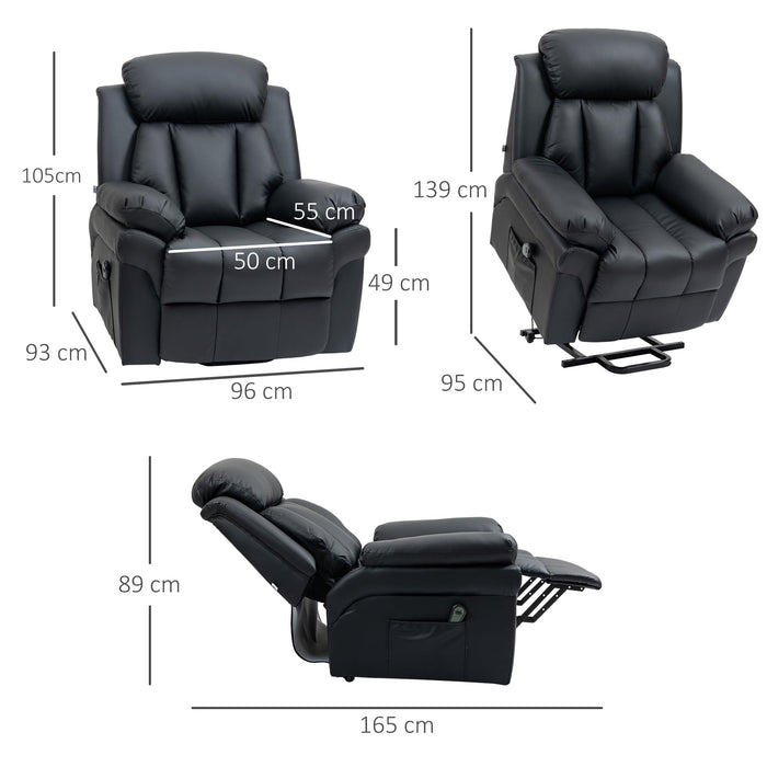 Electric Relaxation Chair Reclining Lift Chair with Adjustable Footrest