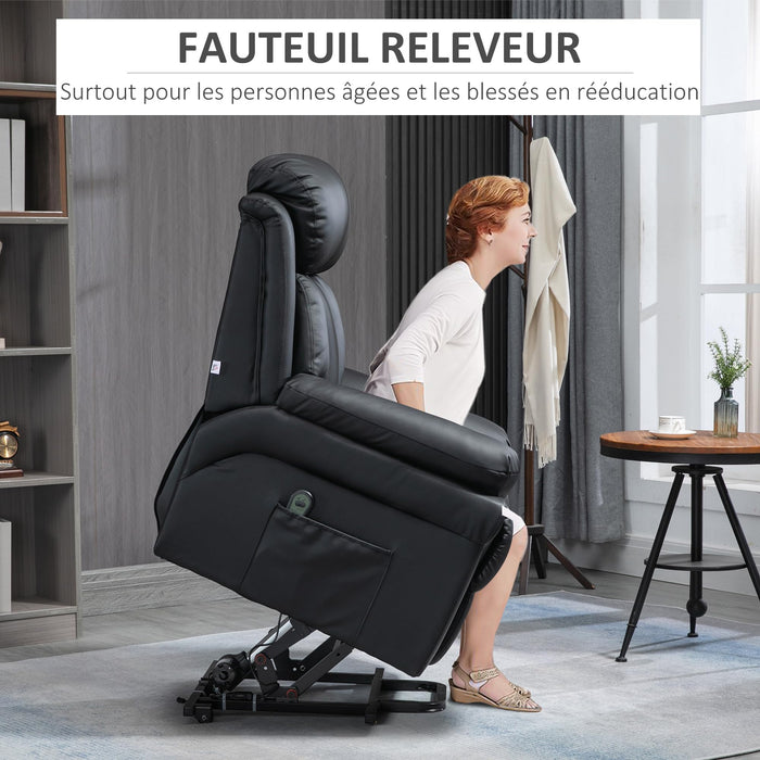 Electric Relaxation Chair Reclining Lift Chair with Adjustable Footrest