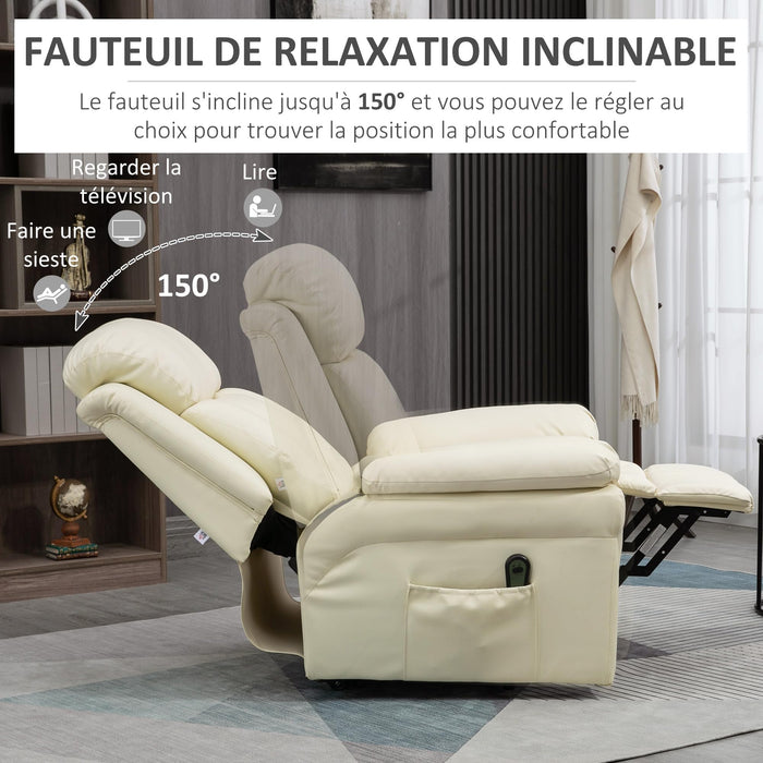 Electric Relaxation Chair Reclining Lift Chair with Adjustable Footrest