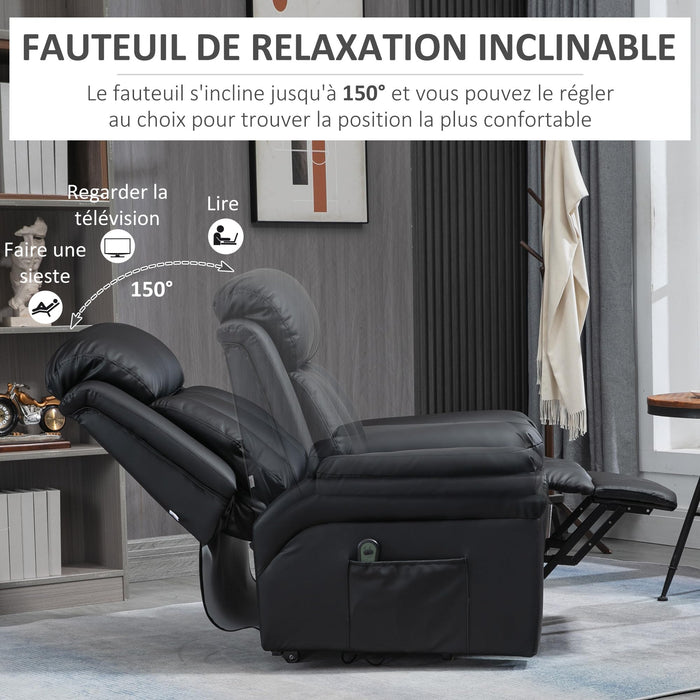 Electric Relaxation Chair Reclining Lift Chair with Adjustable Footrest