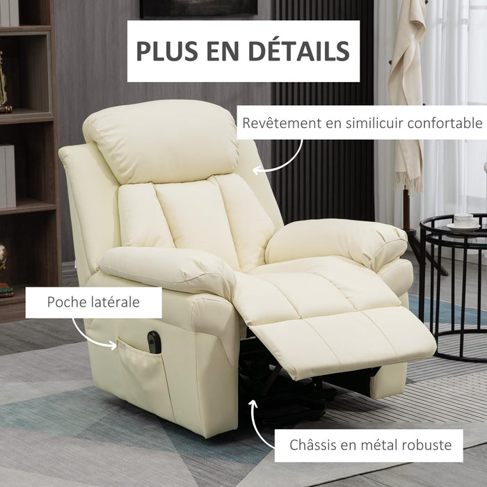 Electric Relaxation Chair Reclining Lift Chair with Adjustable Footrest