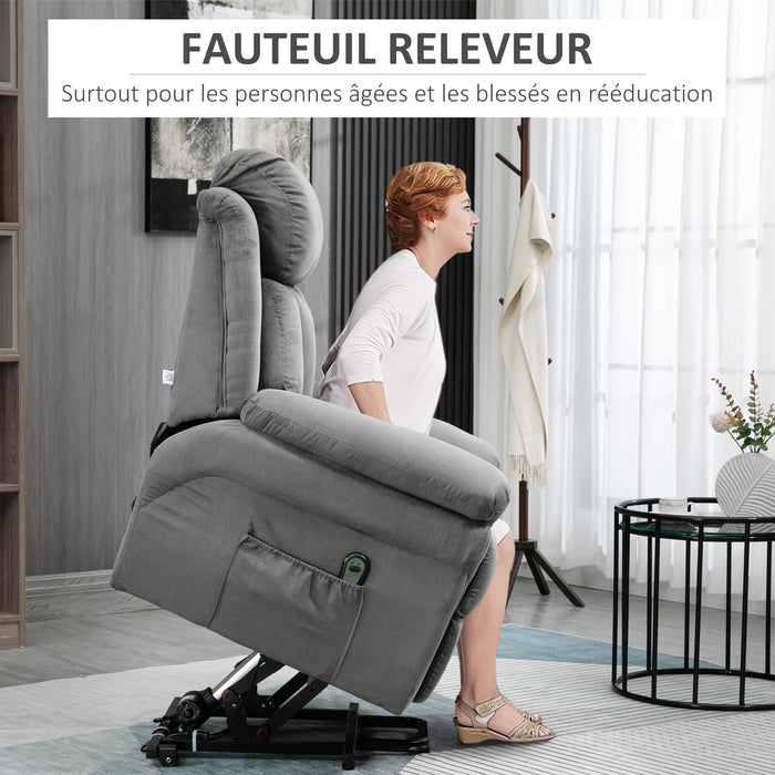 Electric Relaxation Chair Reclining Lift Chair with Adjustable Footrest