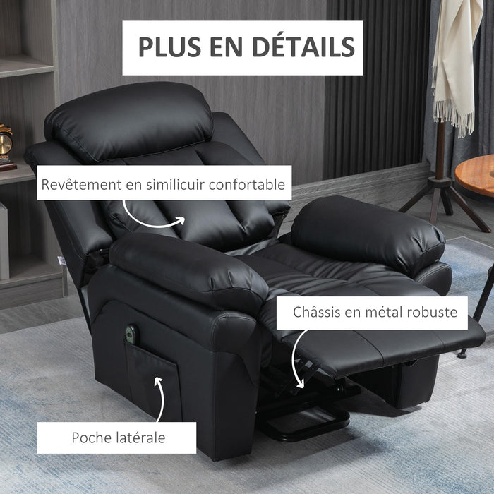 Electric Relaxation Chair Reclining Lift Chair with Adjustable Footrest