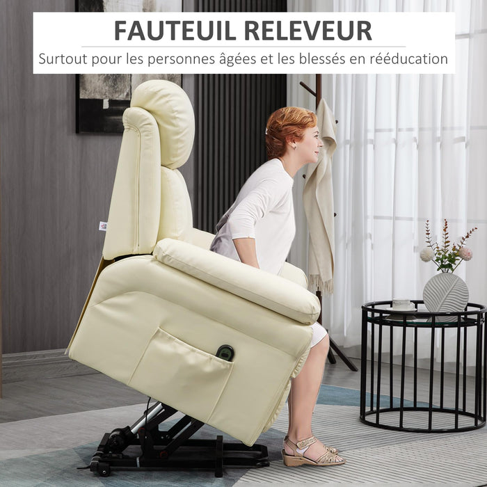 Electric Relaxation Chair Reclining Lift Chair with Adjustable Footrest