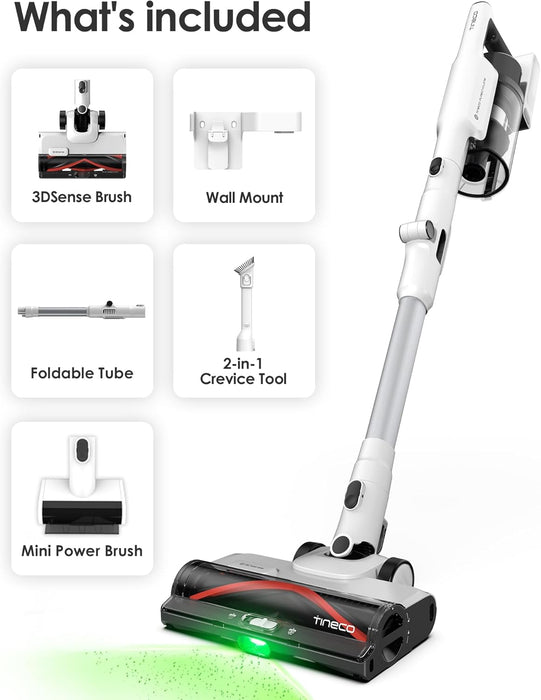 A powerful cordless vacuum with advanced cleaning technology, ideal for pet owners and deep cleaning on all floor types.